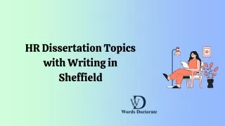 HR Dissertation Topics with Writing in Sheffield