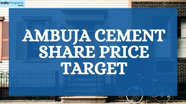 ambuja cement share price target