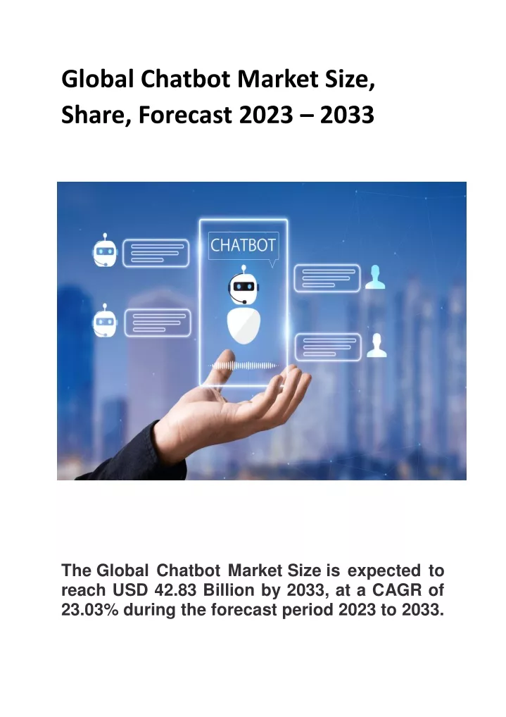 global chatbot market size share forecast 2023