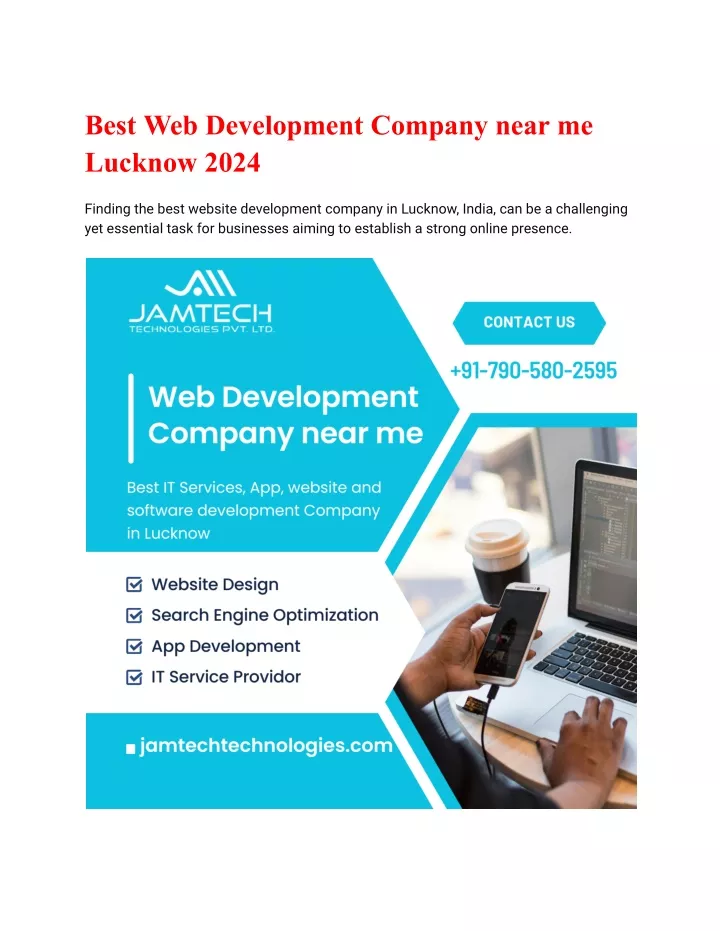 best web development company near me lucknow 2024