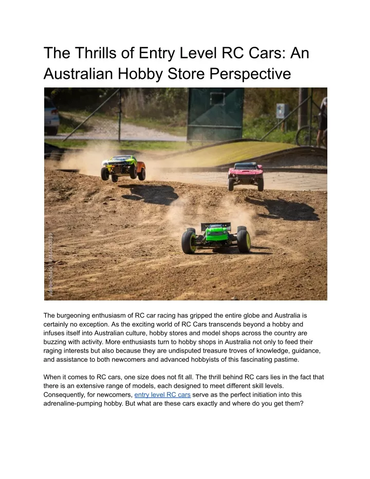 the thrills of entry level rc cars an australian
