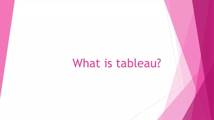 what is tableau