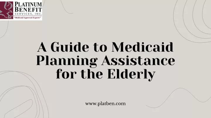 a guide to medicaid planning assistance