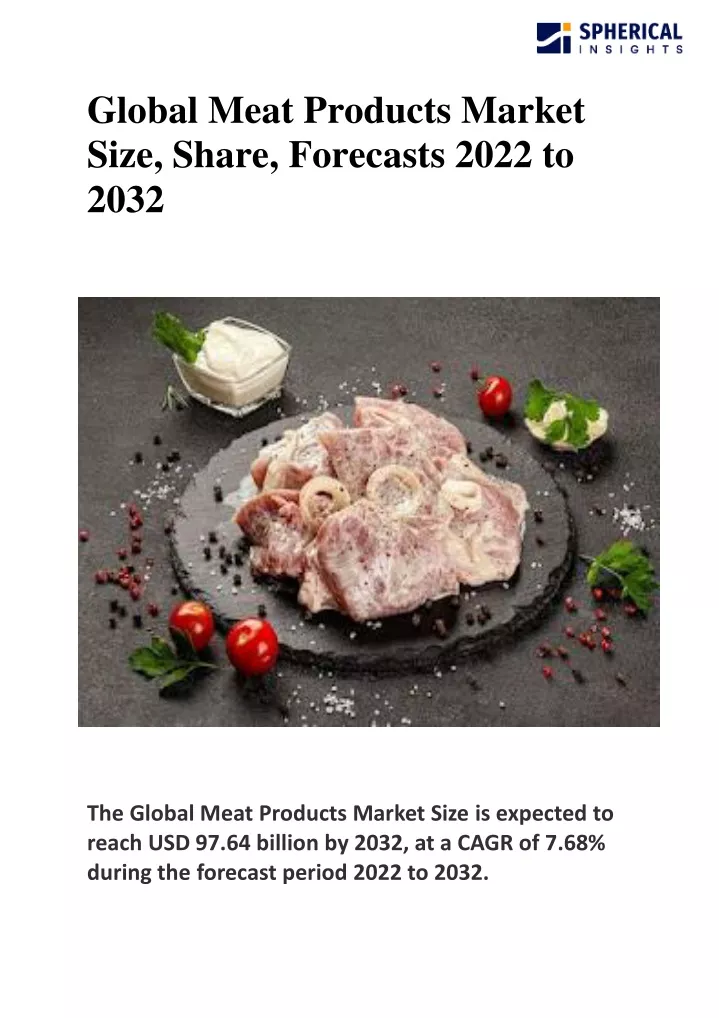 global meat products market size share forecasts