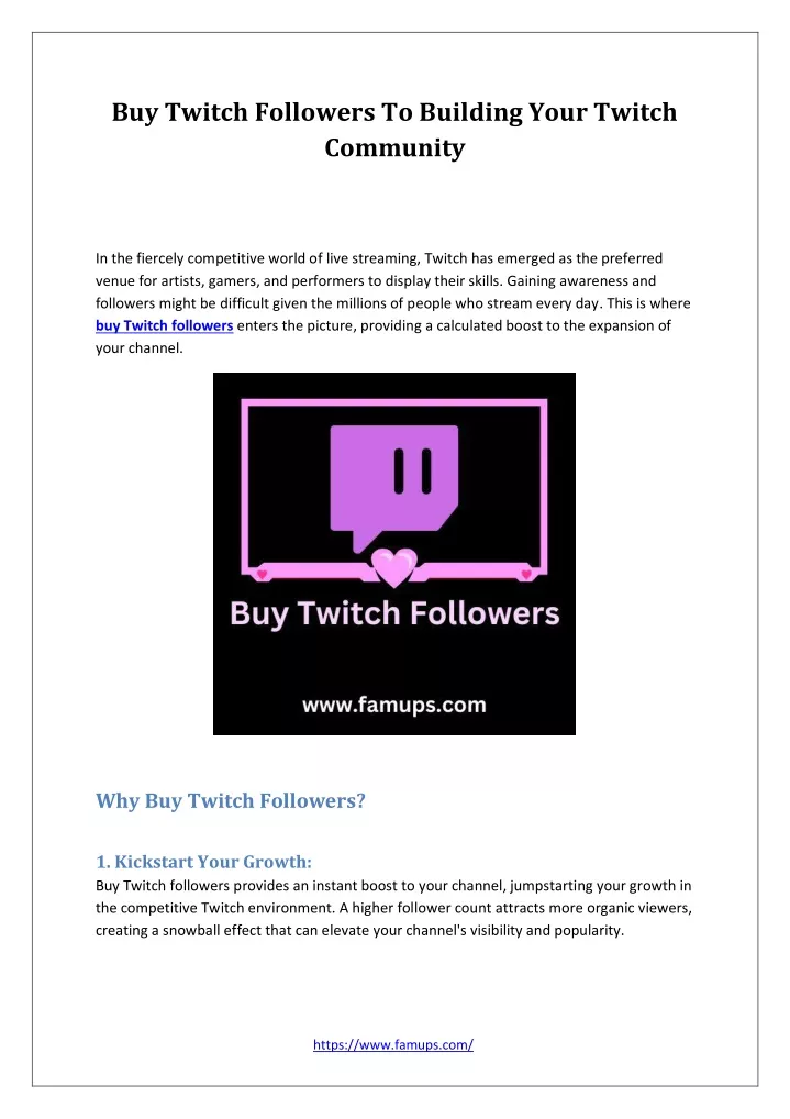 PPT - Buy Twitch Followers To Building Your Twitch Community PowerPoint ...