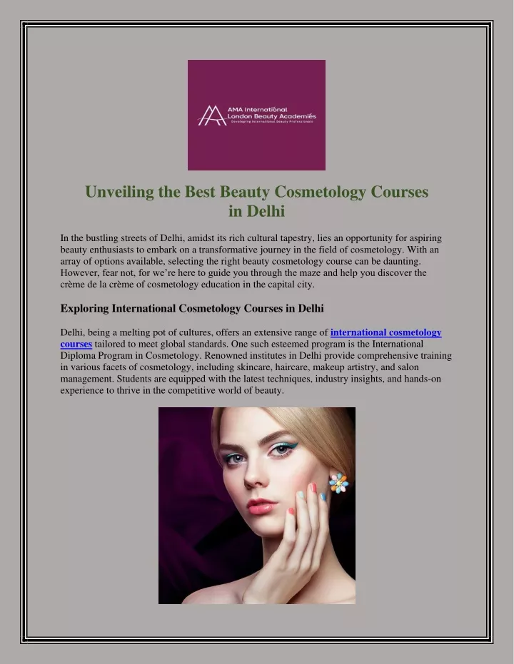 unveiling the best beauty cosmetology courses