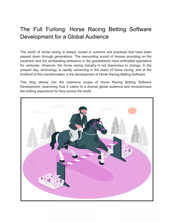 the full furlong horse racing betting software