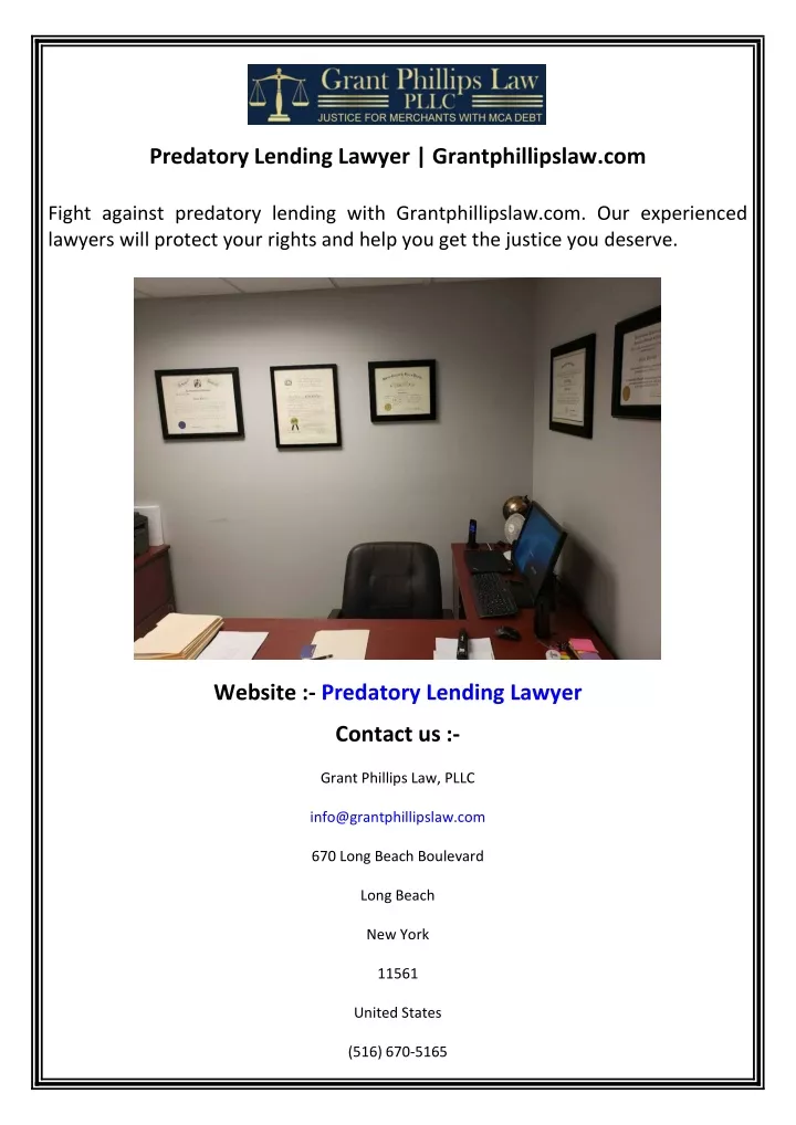 predatory lending lawyer grantphillipslaw com