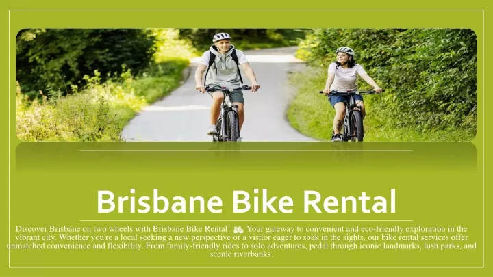 brisbane bike rental