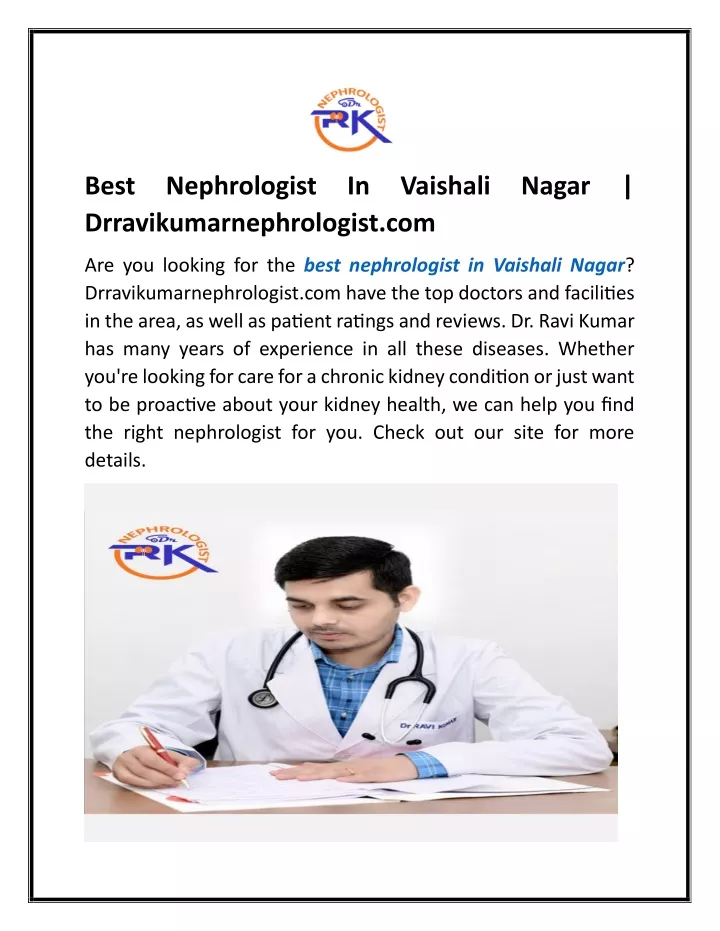 best nephrologist in vaishali nagar