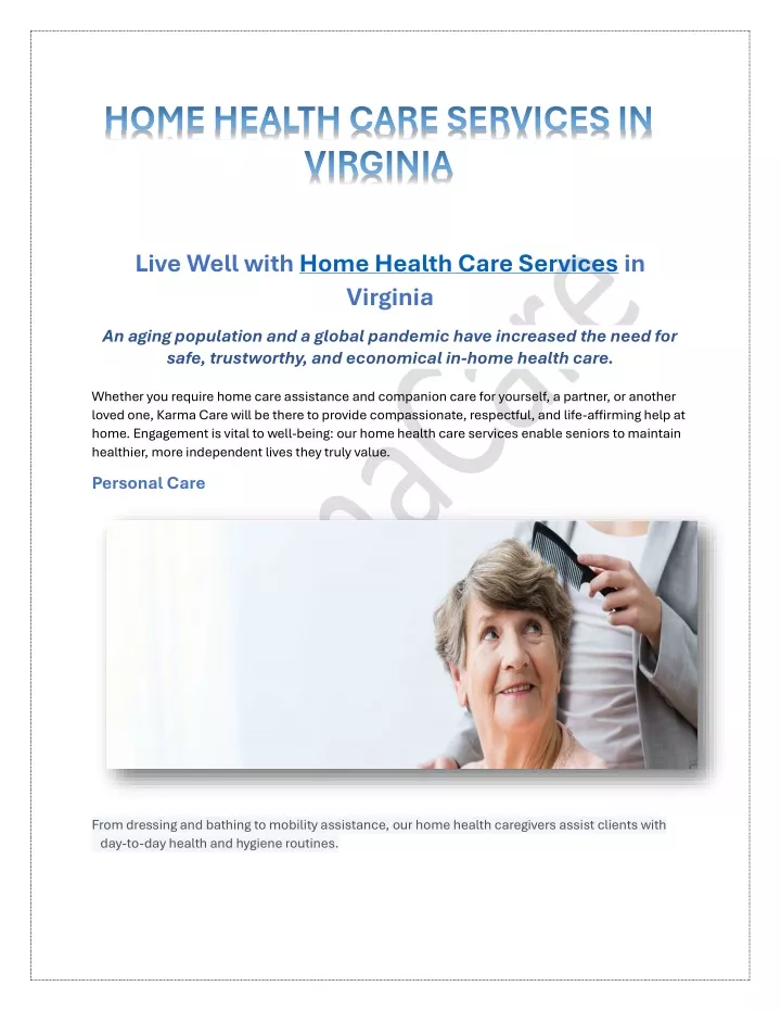 home health care services in virginia