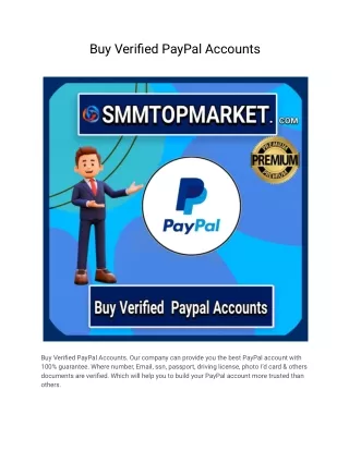 Buy Verified PayPal Accounts