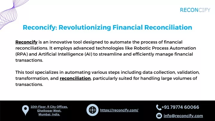 reconcify revolutionizing financial reconciliation
