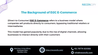 The Background of D2C E-Commerce