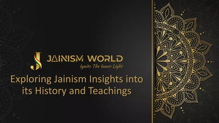 exploring jainism insights into its history