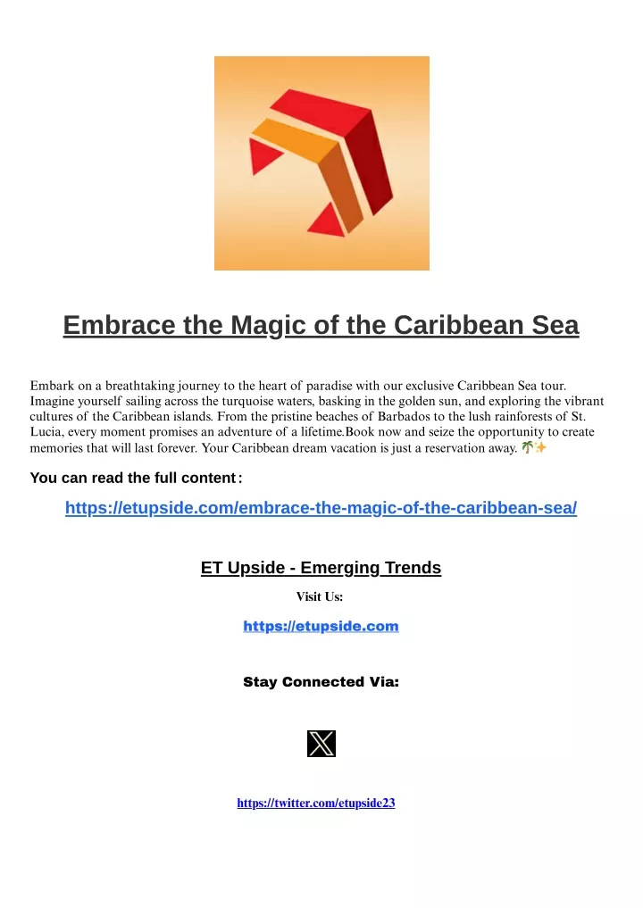 embrace the magic of the caribbean sea