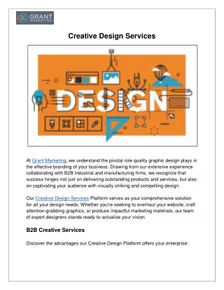 Creative Design Services