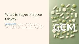 Super P Force Pills Enhanced Performance
