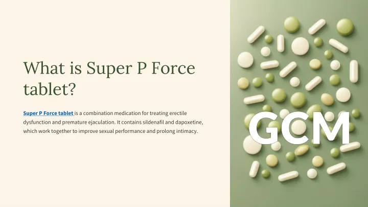 what is super p force tablet