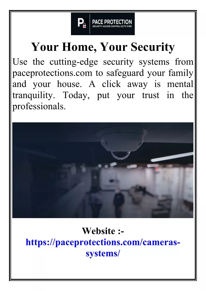 your home your security use the cutting edge