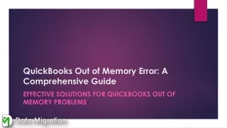 quickbooks out of memory error a comprehensive guide