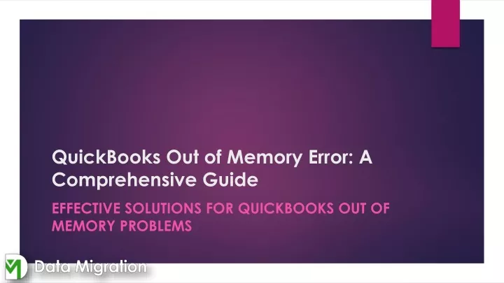 quickbooks out of memory error a comprehensive guide