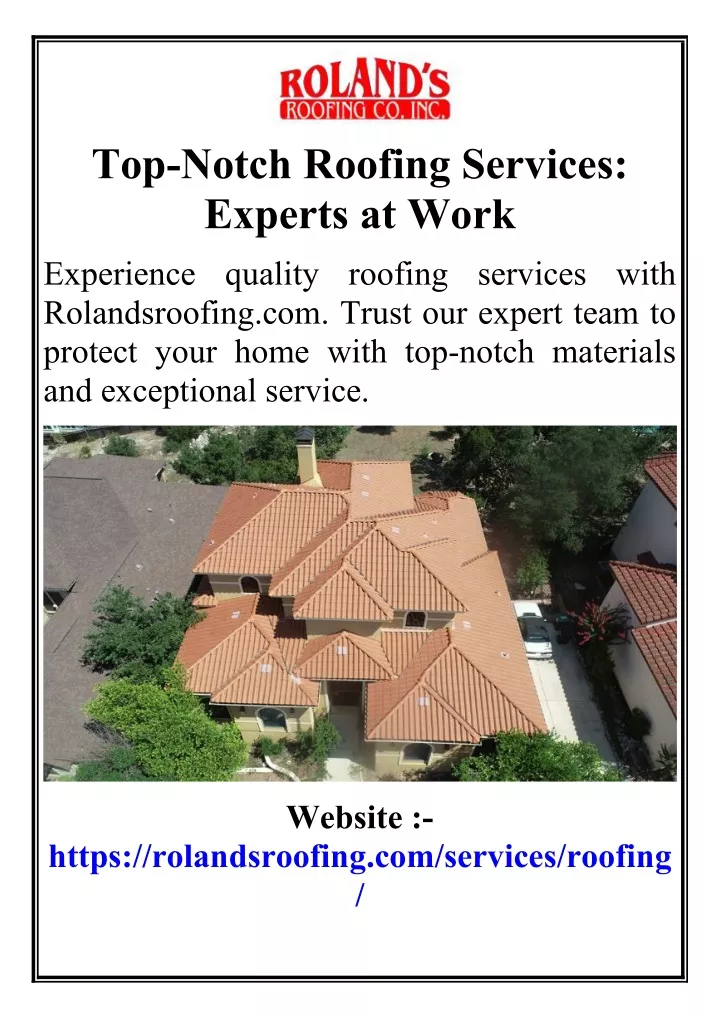 top notch roofing services experts at work