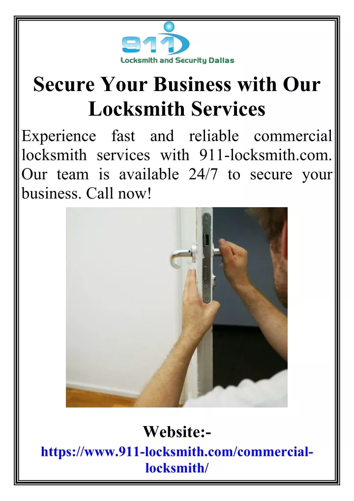 secure your business with our locksmith services