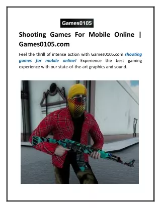 Shooting Games For Mobile Online  Games0105.com