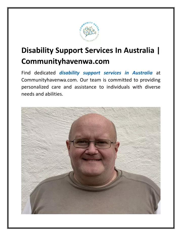 disability support services in australia