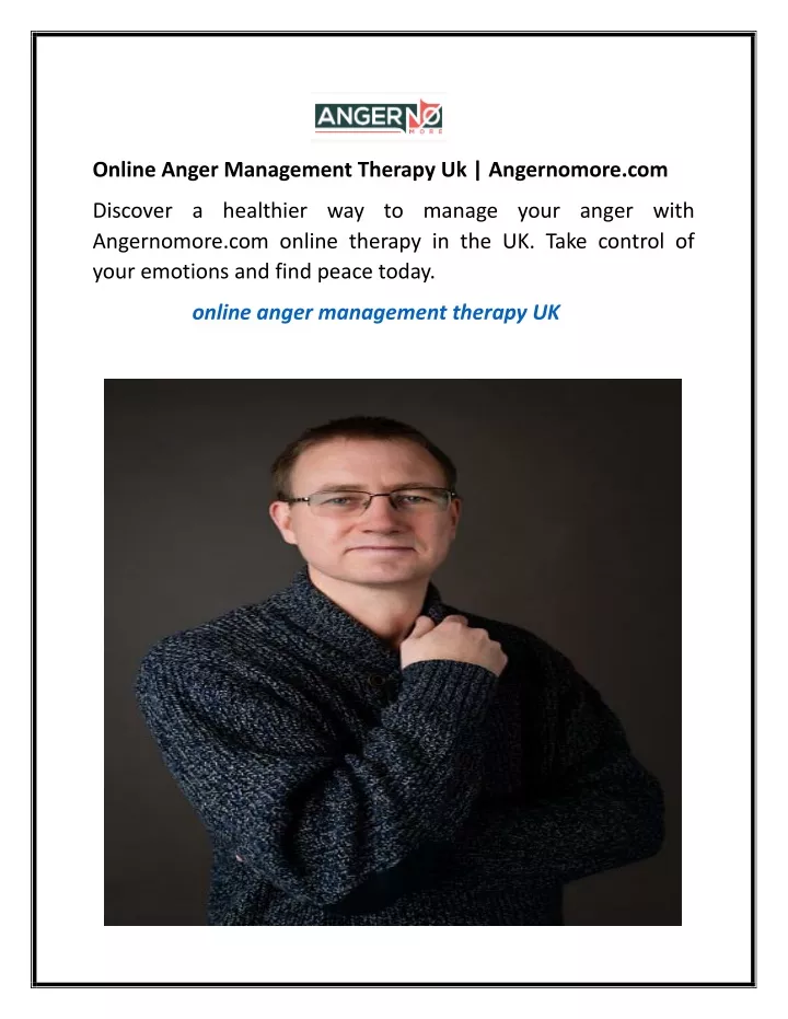 online anger management therapy uk angernomore com