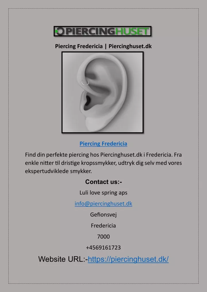 piercing fredericia piercinghuset dk