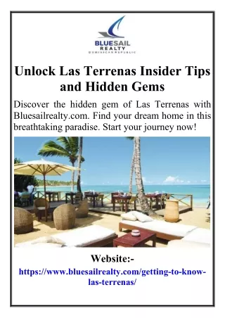 Unlock Las Terrenas Insider Tips and Hidden Gems