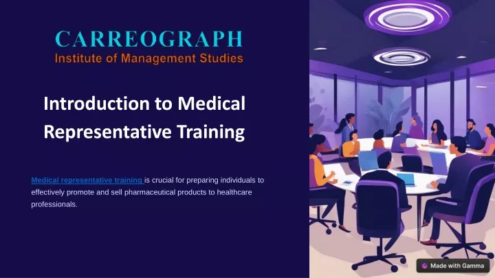 introduction to medical representative training