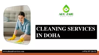CLEANING SERVICES IN DOHA