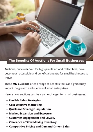 The Benefits Of Auctions For Small Businesses