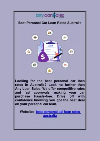 best personal cal loan rates australia