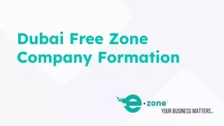 Dubai Free Zone Company Formation