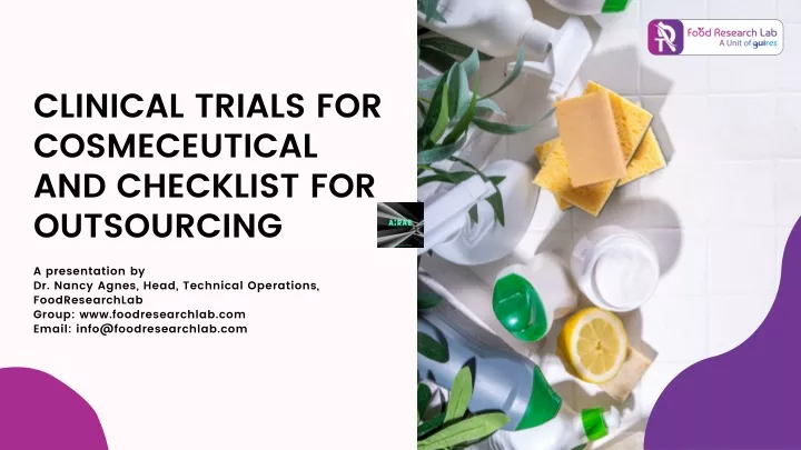 clinical trials for cosmeceutical and checklist