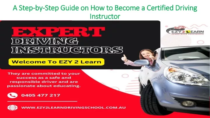 a step by step guide on how to become a certified driving instructor