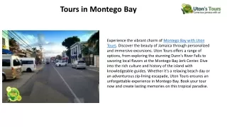 Tours in Montego Bay