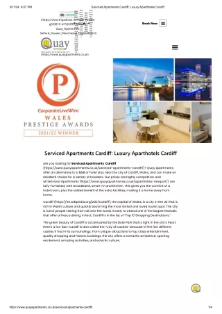 Serviced Apartments Cardiff_ Luxury Aparthotels Cardiff