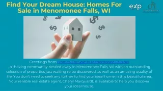 Find Your Ideal Homes for Sale In Menomonee Falls, WI