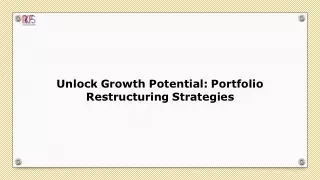 What Is the Meaning of Portfolio Restructuring?