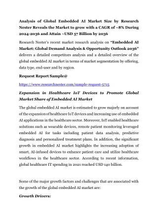 analysis of global embedded ai market size