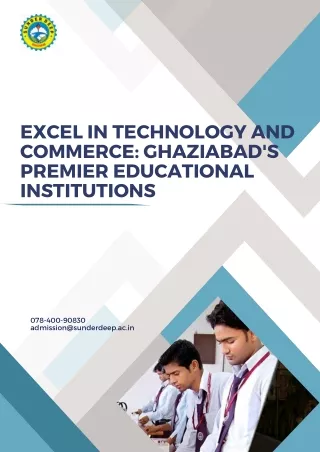 Excel in Technology and Commerce Ghaziabad's Premier Educational Institutions