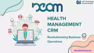 Experience Digitised Management of Healthcare Operations