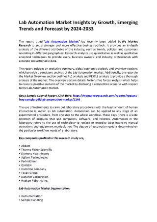lab automation market insights by growth emerging