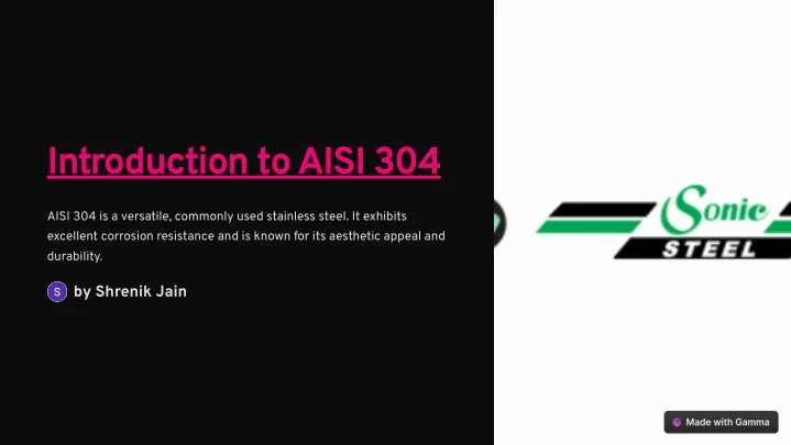introduction to aisi 304