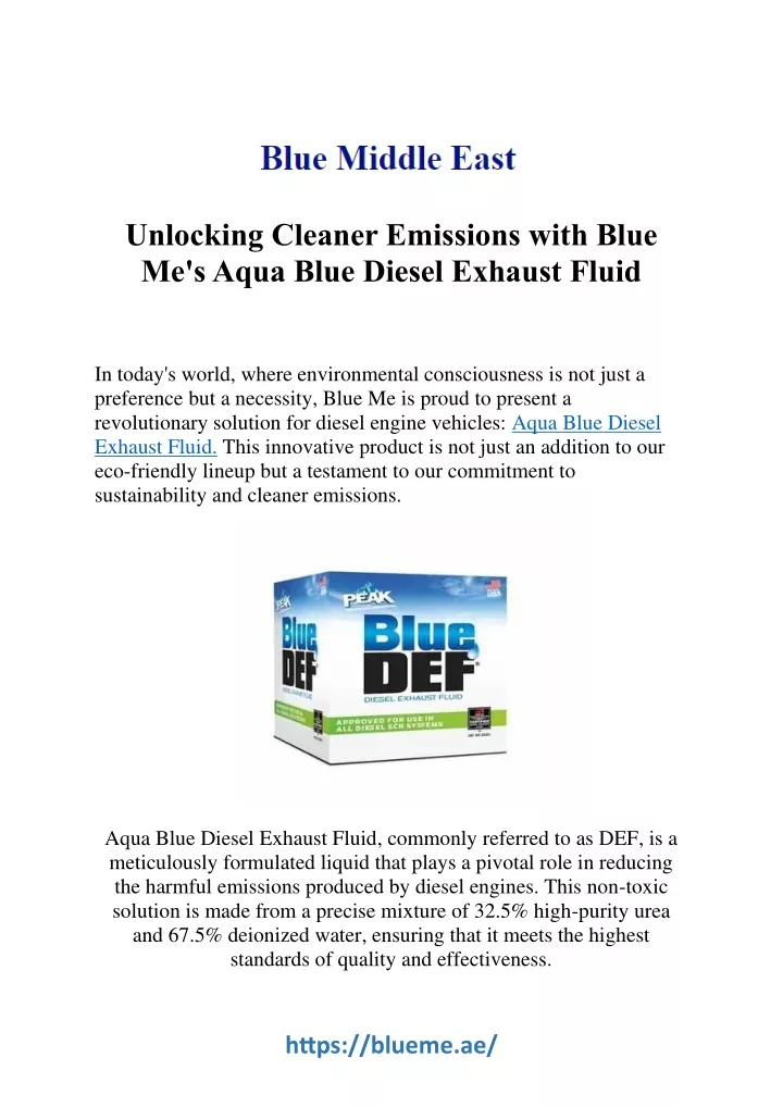 unlocking cleaner emissions with blue me s aqua